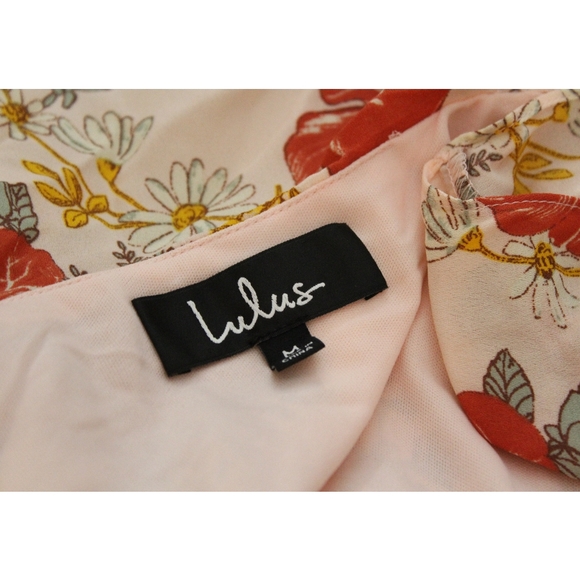 Fleur-Evermore Blush Pink Floral Ruffled Dress NWT - Picture 7 of 8